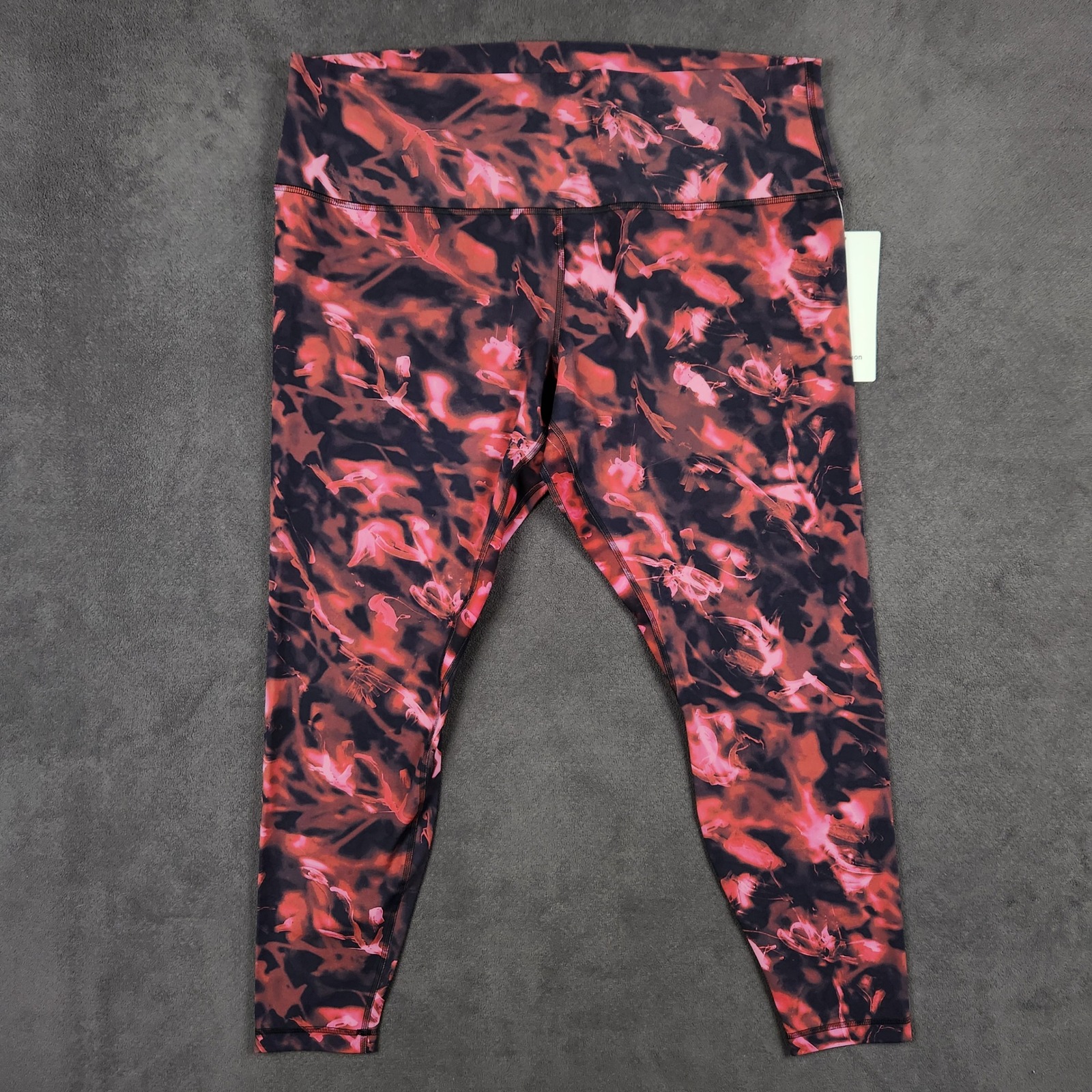 Lululemon Align High Rise Pant 28" Women 20 Pink Black Nulu Leggings New